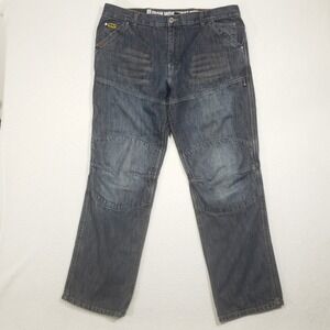 Iron Workers Motorcycle Jeans Mens 38 Dark Blue Kevlar Riding Bilt 2829‎